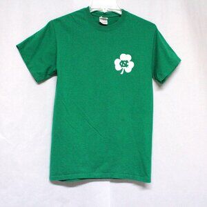 Women's Small Lucky to be a Tar Heel Green and White Short Sleeve Tee Shirt